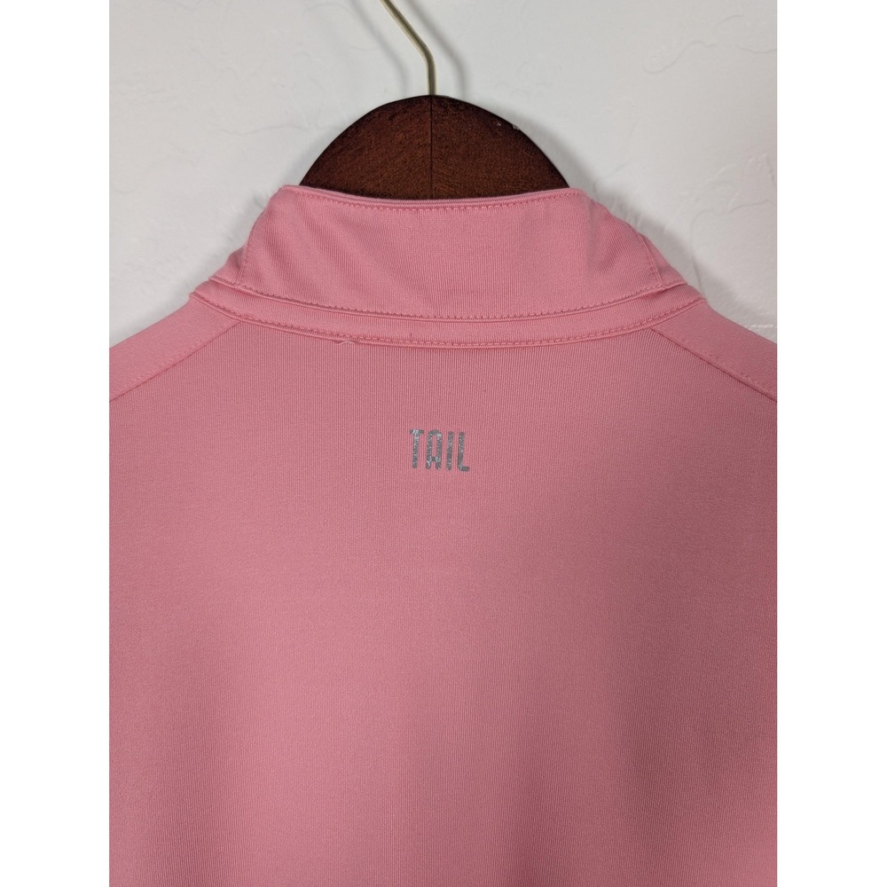 Tail Pullover Womens Medium Pink Quarter Zip Long Sleeve‎ Golf Athletic Stretch - Picture 6 of 12